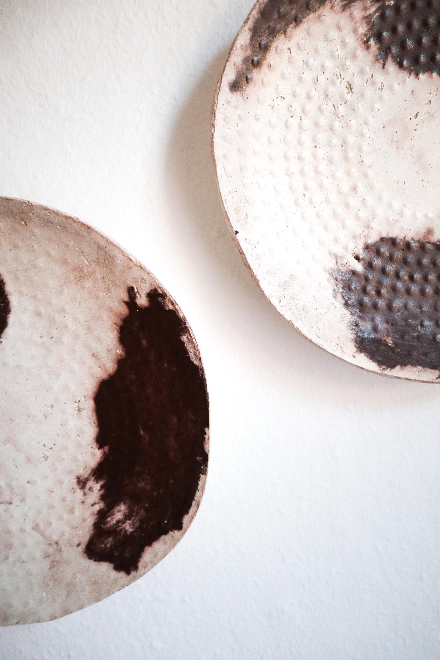 Set of Contour Wabi Sabi Wall Sculpture | Handmade Japandi Paper Clay Art | Minimalist Organic Modern Decor | Textured Abstract Wall Hanging