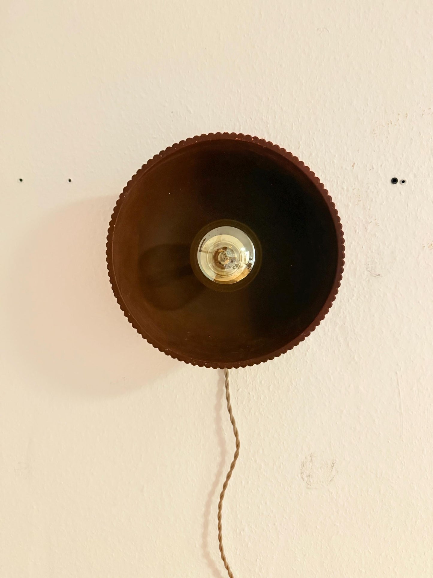Lumina w/textile cable wabi sabi | Japandi Handmade Lamp | Paper Clay | Stylish Wall Lamp | Sustainable | Eearthy wall light | Relief