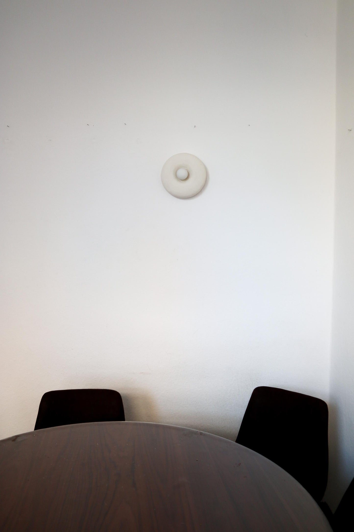 Solis Wall Fixture wabi sabi | Japandi Handmade Lamp | Paper Clay | Stylish Wall Lamp | Sustainable | Earth Pure Clay | Relief Circle