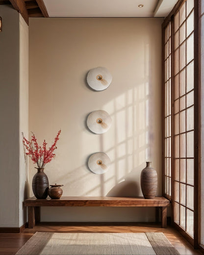 Centered Wabi-Sabi Wall Fixture