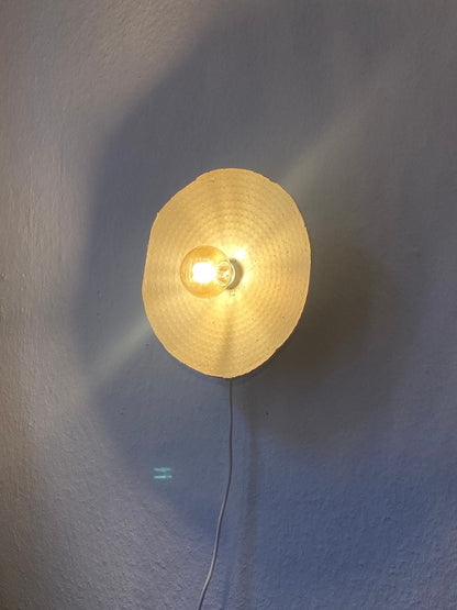 Centered Wabi-Sabi Wall Fixture with Cable