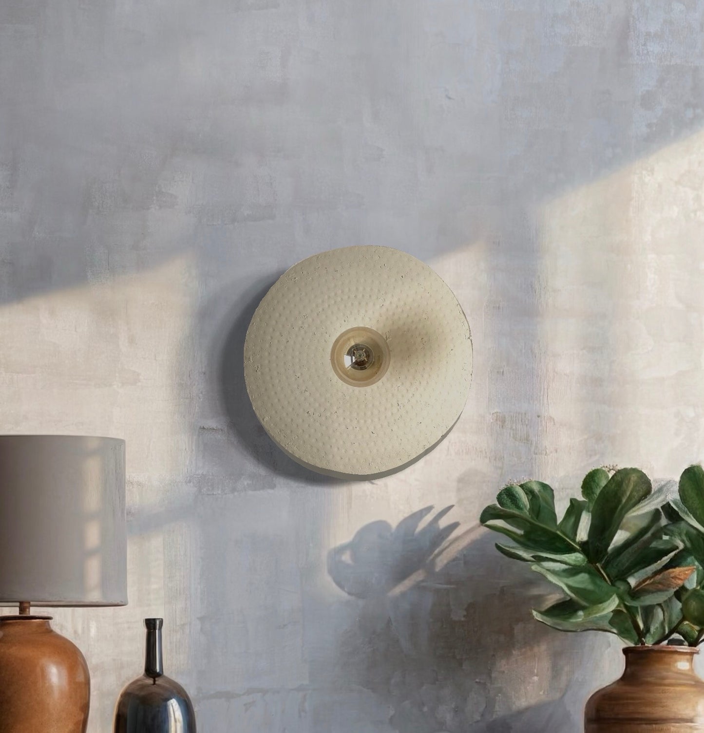 Centered Wabi-Sabi Wall Fixture