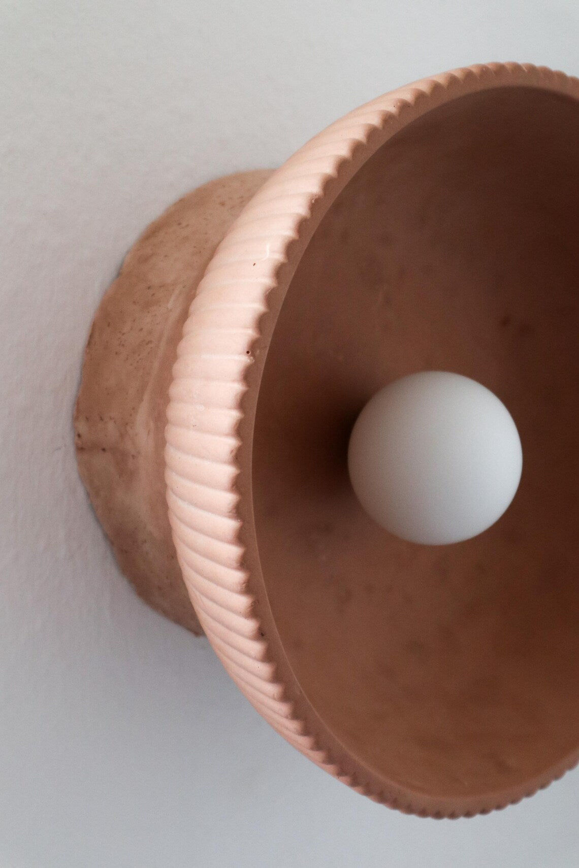 LUMINA Wabi-Sabi Eco-Clay Wall Lamp – Handmade Natural Lighting