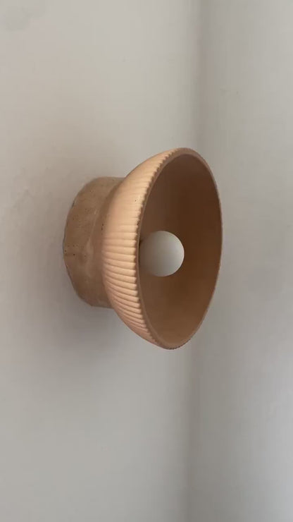 LUMINA Wabi-Sabi Eco-Clay Wall Lamp – Handmade Natural Lighting